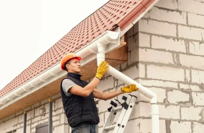 Pose et remplacement de gouttières à Lasgraisses